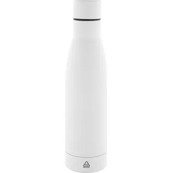 Láhev Reklamní Rubbar láhev z recyklované nerezové oceli, bílá