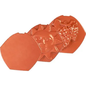 Střešní krytina Betonpres Uzávěra hřebene Betonpres EXCLUSIV Barva Červenohnědá Hrozen