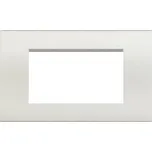 BTicino LivingLight rámeček hranatý 4 modulový LNA4804BI barva Bílá
