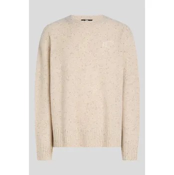 Pánský svetr SVETR KARL LAGERFELD KL WOOL CREWNECK PRISTINE