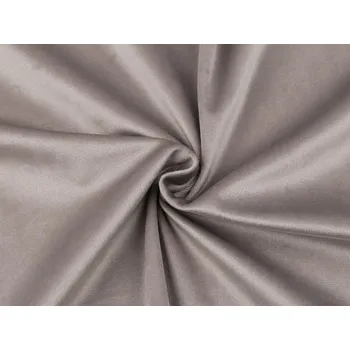 Velvet / samet oděvní hladký, barva 2 (49) šedobéžová