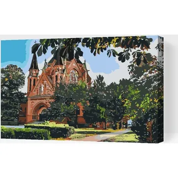 Malování podle čísel Painting Queens, Malování podle čísel, Břeclav, Kostel Panny Marie 2, 60 × 80 cm, bez rámu