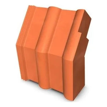 Střešní krytina KM Beta Taška lomená okrajová pravá KM Beta ELEGANT Barva Višňová