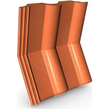 betonová krytina KM Beta Taška úžlabní základní KM Beta ELEGANT Barva Višňová