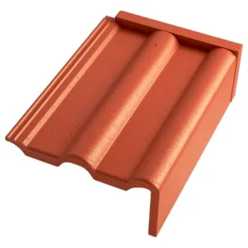 betonová krytina Betonpres BETONPRES Optimal taška pultová okrajová pravá Barva Cihlová