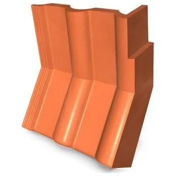 betonová krytina KM Beta Taška úžlaní okrajová pravá KM Beta ELEGANT Barva Hnědá