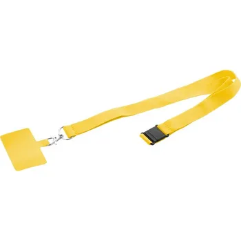 Reklamní Revent Call RPET lanyard na mobil, žlutá