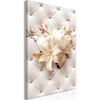 Obraz Obraz - Diamantové lilie (1 díl) Vertikální Velikost: 40x60 cm, Provedení: Standard