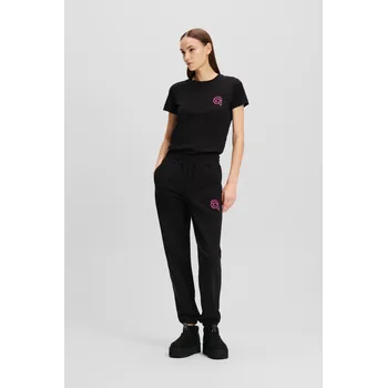 TEPLÁKY KARL LAGERFELD IKONIK 2.0 JELLY SWEATPANTS BLACK