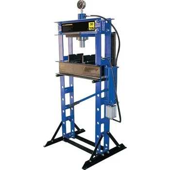 Dílenský lis Hydraulicko-pneumatický dílenský lis 30t, s manometrem - ASTA A-30021