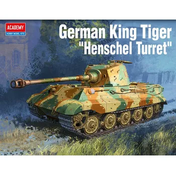 Plastikový model King Tiger "Henschel Turret" (Academy 1:72)