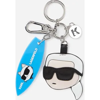 KLÍČENKA KARL LAGERFELD K/IKONIK 2.0 SPORT KEYCHAIN CIEL BLUE