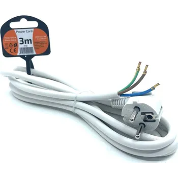 Prodlužovací kabel Solight Flexo šňůra 3m 3x1,5 bílá 3m