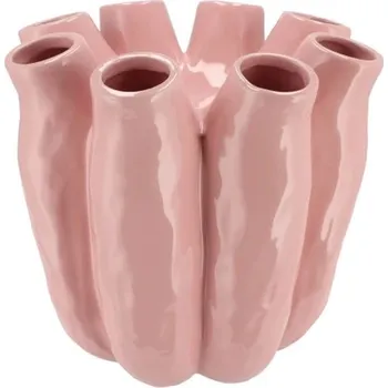 Váza Růžová keramická váza Luna Tube Pink - Ø 24*24 cm