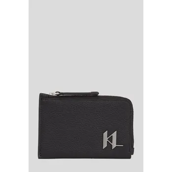 Peněženka POUZDRO NA PLATEBNÍ KARTY KARL LAGERFELD K/PLAK ZIP CARD HOLDER BLACK
