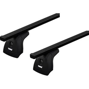 Příčník na automobil Střešní nosič Thule s ocelovou tyčí Peugeot Bipper 4-dr Van s pevnými body 08+