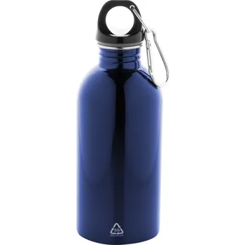 Reklamní Ressuto láhev z recyklované nerezové oceli, modrá