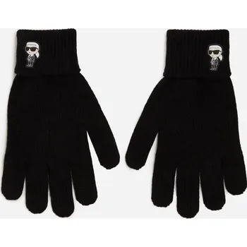 Rukavice RUKAVICE KARL LAGERFELD K/IKONIK 2.0 KNIT FF GLOVE BLACK