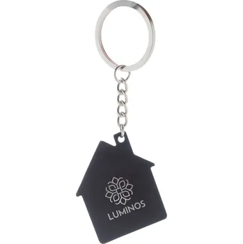 Reklamní HutShine přívěšek na klíče, černá