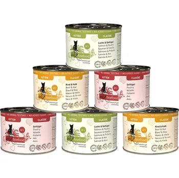 Krmivo pro kočku 6x200g catz finefood Kitten - mix (3 druhy)