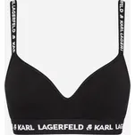 SPODNÍ PRÁDLO KARL LAGERFELD LOGO PADDED BRA BLACK