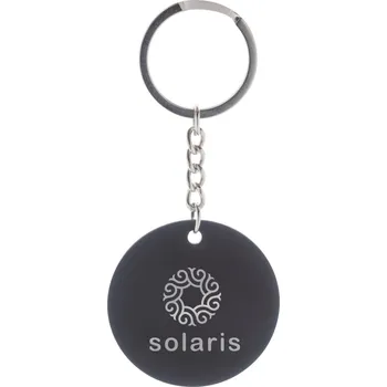 Reklamní RondoShine přívěšek na klíče, černá