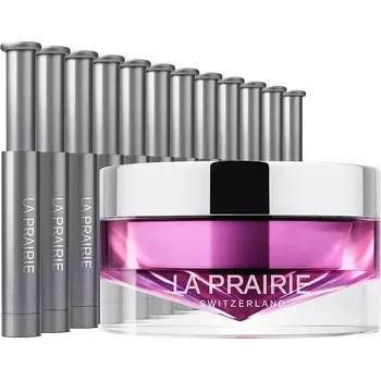 La Prairie Noční dvoufázová péče pro obnovu pleťových buněk Platinum Rare (Haute-Rejuvenation Mask) 20 ml + 12 x 0,7 ml (mírně pomačkaná krabička)