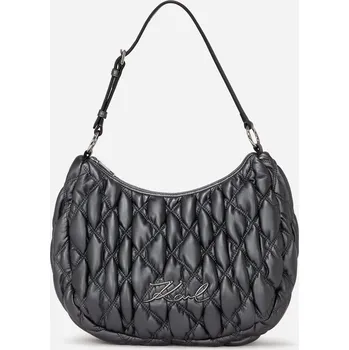 Kabelka KABELKA KARL LAGERFELD K/SIGNATURE KUILT HOBO GUNMETAL