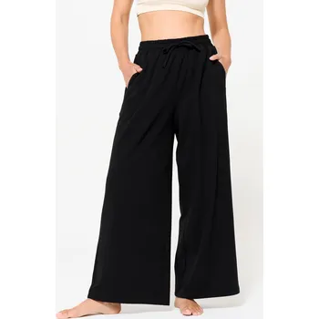 DOMYOS Dámské fitness tepláky Flare 520 černé XS ČERNÁ