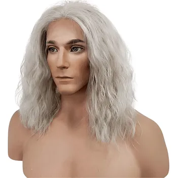 Karnevalový doplněk WIF Paruka Lace Front Zaklínač 3 - Geralt