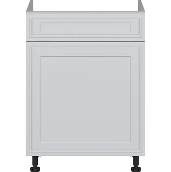 Kuchyňská skříňka Black red white Spodní kuchyňská skříňka Verdi pod dřez DKS-60/82/SMB Barva korpusu skříněk: Bílá alpská, Zvolte barvu dvířek: Jasná šedá mat