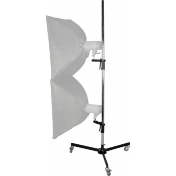 Stativ walimex pro Wheeled Tripod with 2 Clamp Holders
