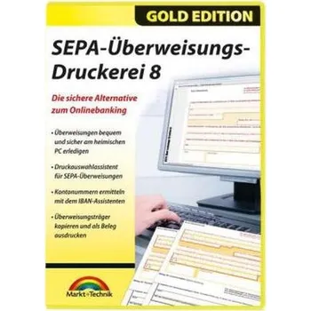 SEPA Überweisungs Druckerei 8, 1 CD-ROM