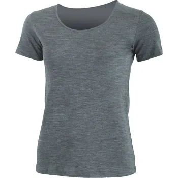 Dámské termoprádlo BENITA dámské triko z prémiové směsi BAMBUSU a MERINO VLNY 16 mikronů - Šedá 8400 / S / Šedá