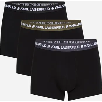 Boxerky SPODNÍ PRÁDLO KARL LAGERFELD LOGO TRUNK COLORBAND TARMAC/NINE IRON/BLACK