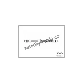 Přislušenství brzdového systému Brzdová hadice CORTECO (COR 19025691)