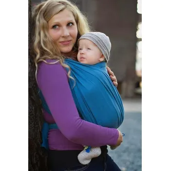 Šátek na nošení dítěte Storchenwiege Leo tyrkysový Velikost: 4