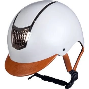 Jezdecká přilba HKM Helma jezdecká Edinburgh HKM, pearl white Obvod hlavy: 56-58 cm