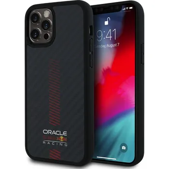 Pouzdro na mobilní telefon Red Bull Carbon Powerbar MagSafe Zadní Kryt pro iPhone 12/12 Pro Černý