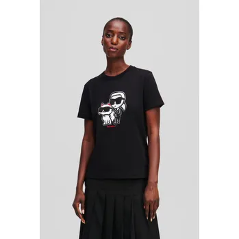 TRIČKO KARL LAGERFELD IKON SKETCH DUO T-SHIRT BLACK