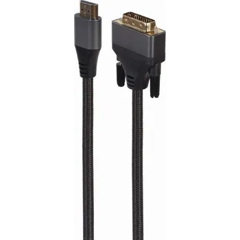 Video kabel GEMBIRD Kabel DVI-D (18+1) vidlice,HDMI vidlice 1,8m černá