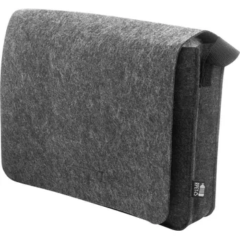 brašna na notebook Reklamní Refelt Courier RPET plstěná brašna, tmavě šedá