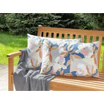 Sada 2 zahradních polštářů vícebarevný polyester 40 x 60 cm květinový vzor moderní styl venkovní dekorace voděodolný Beliani