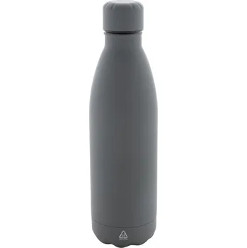 Láhev Reklamní Refill Soft láhev z recyklované nerezové oceli, šedá