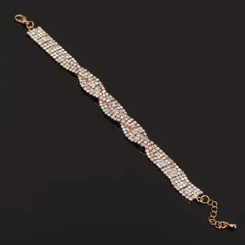 Náramek B-TOP Luxusní dámský náramek Twisted - pozlacený