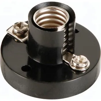 Objímka na žárovku Objímka pro žárovku s rozšířenou základnou E10 černá