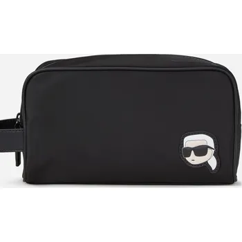 Kabelka Karl Lagerfeld K/IKON NYLON WASHBAG BLACK Černá