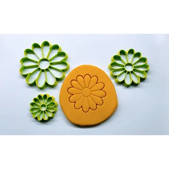 Vykrajovátko Květiny#12 - Kopretina SET - sada vykrajovátek - 3 ks