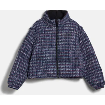 Dámská větrovka BUNDA KARL LAGERFELD TRANSFORMER BOUCLE JACKET BLUE/RED BOUCLE