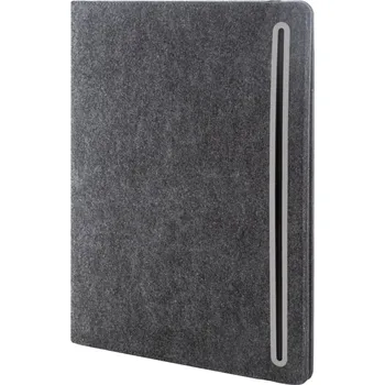 Archivační box Reklamní Refelt Meet A4 RPET plstěná sloha na dokumenty, tmavě šedá